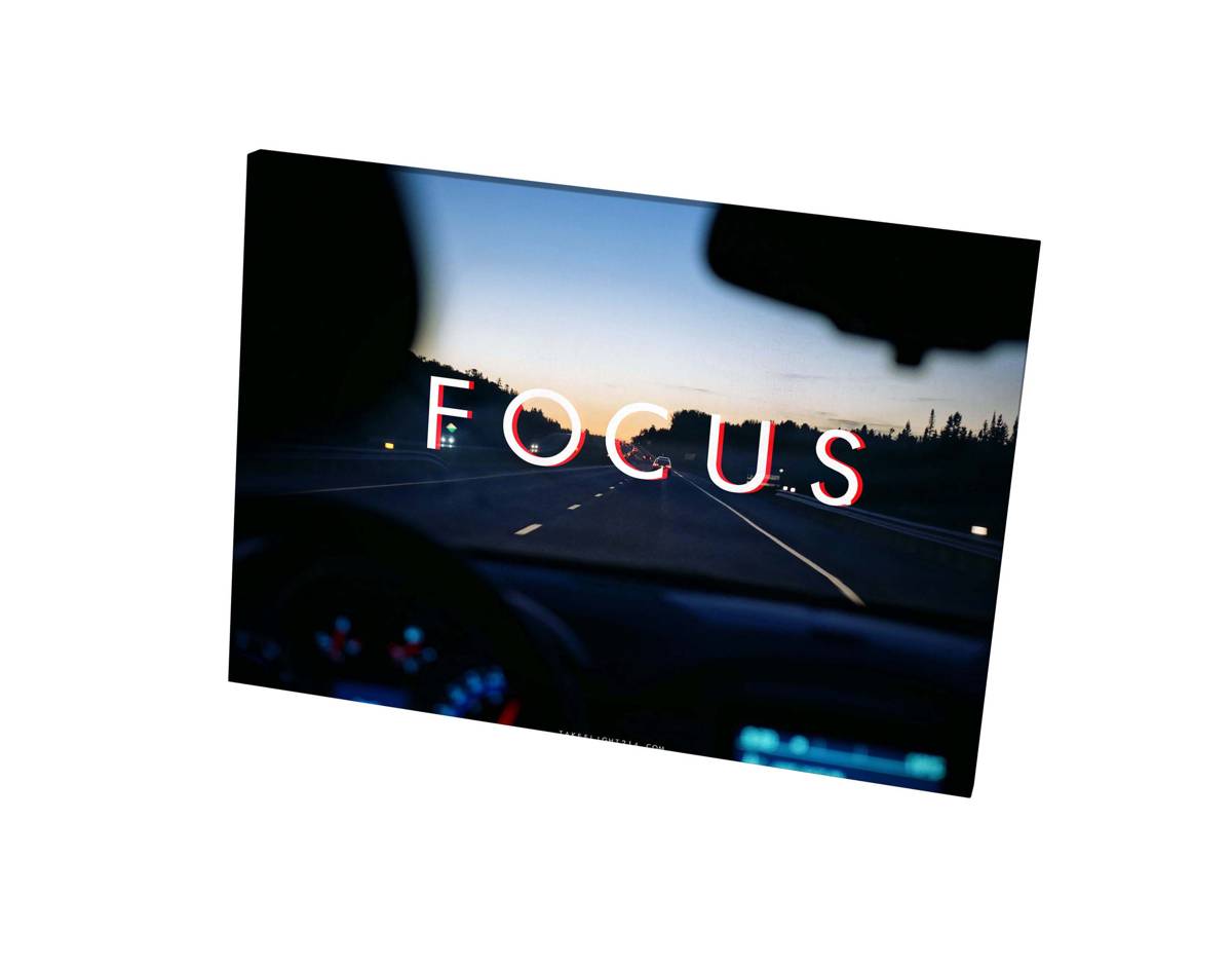 Focus Canvas Print, Hypebeast Canvas, Hip Hop Canvas Art, Urban Wall Art, Sneaker Art Canvas, Motivational Canvas Art - Poster | Canvas Wall Art Print