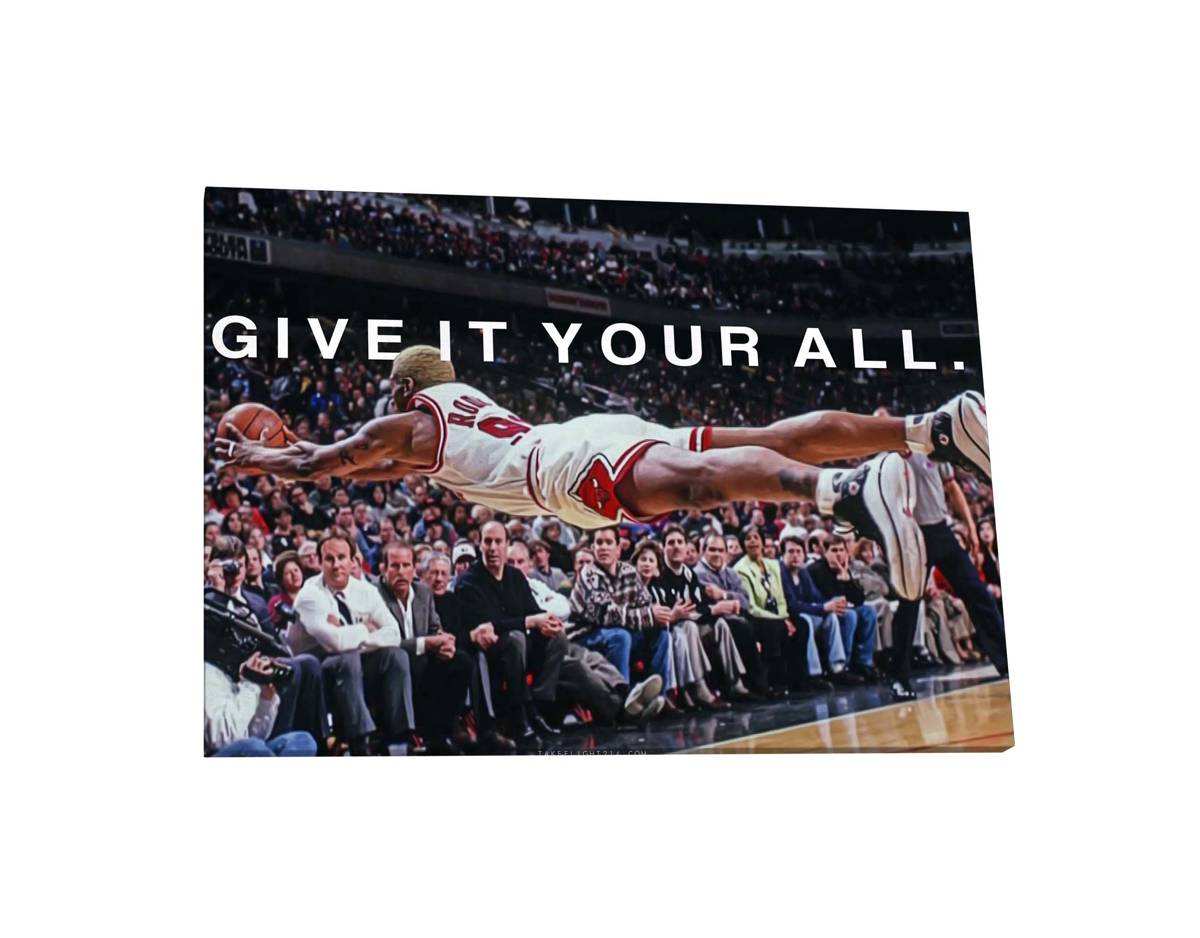 Give It Your All Canvas Print, Hypebeast Canvas, Hip Hop Canvas Art, Urban Wall Art, Sneaker Art Canvas, Motivational Canvas Art - Poster | Canvas Wall Art Print