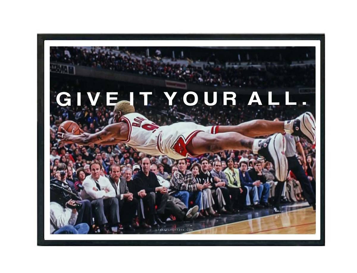 Give It Your All Poster, Hypebeast Poster, Motivational Poster, Urban Wall Art, Graffiti Wall Art, Streetwear Posters, Sports Posters - Poster | Canvas Wall Art Print