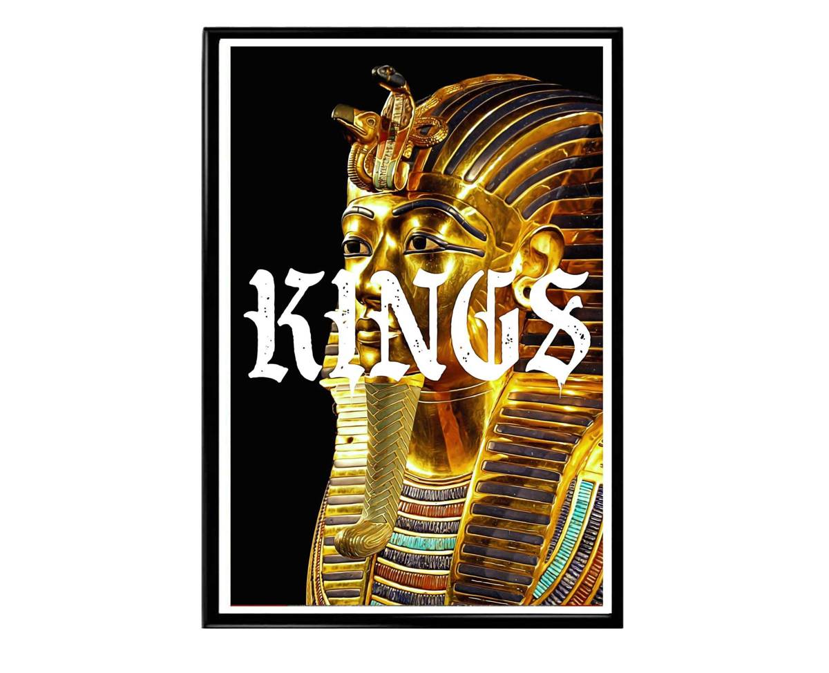 Kings Tut Poster, Pharaoh Poster, Hypebeast Poster, Urban Wall Art, Hypebeast Decor, Pop Art Posters, Old English Poster, Rap Poster - Poster | Canvas Wall Art Print
