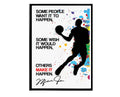 Make It Happen Motivational Poster, Hypebeast Poster, Air Jordan Poster, Sports Quotes Poster, Kids Room Poster, Nursery Poster - Poster | Canvas Wall Art Print