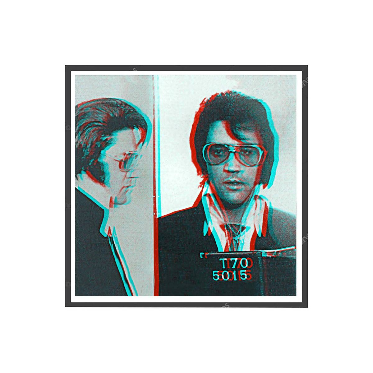 Elvis Mugshot Poster, Celebrity Mugshot Poster, Rock And Roll Poster, Black And White Posters, Music Poster, Famous Mugshot Poster - Poster | Canvas Wall Art Print