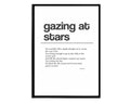 Gazing At The Stars Poster, Eminem Lyrics Poster, Hypebeast Poster, Hypebeast Decor, Rap Posters, Music Poster, Famous Quotes - Poster | Canvas Wall Art Print