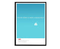 Need A Bigger Boat Poster, Jaws Minimal Movie Poster, Film Poster, Minimilist Art Prints, Movie Quote Poster, Home Office Decor - Poster | Canvas Wall Art Print