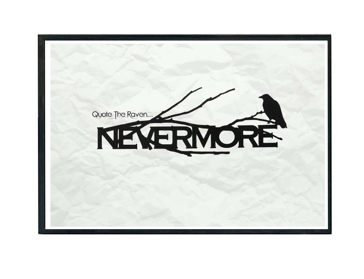 Quote The Raven Poster, Edgar Allen Poe Drawing Poster, Classic Author Poster, Literature Wall Art, Classic Book Posters, The Raven Poster - Poster | Canvas Wall Art Print