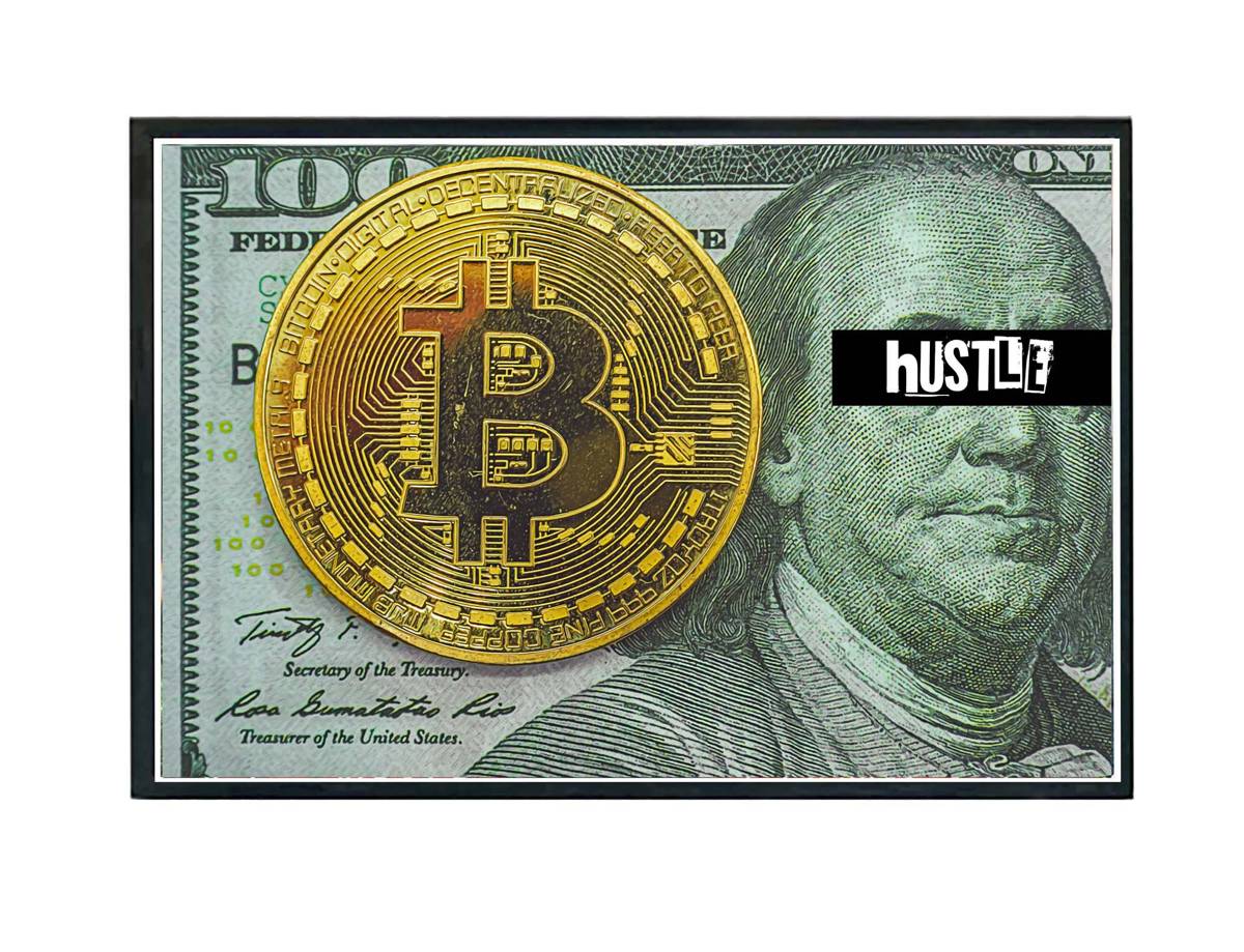 Crypto Poster, Hypebeast Poster, Motivational Poster, Bitcoin Art, Trader Wall Art, Forex Posters, Money Poster, Ben Franklin Posters - Poster | Canvas Wall Art Print