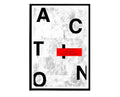 Action Louder Than Words Poster, Inspirational Poster, Hypebeast Poster, Motivational Wall Art, Graffiti Poster, Hypebeast Decor - Poster | Canvas Wall Art Print