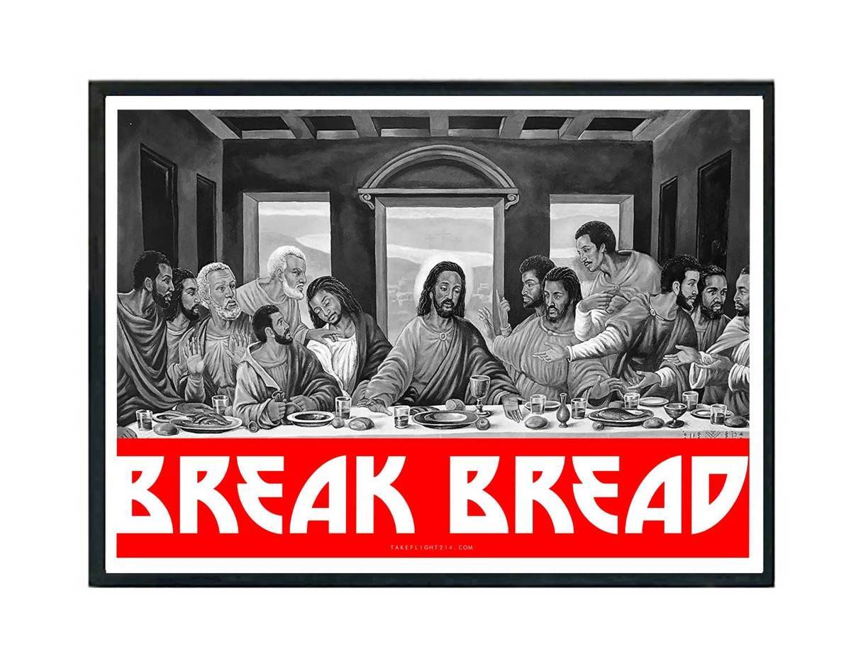 Black Last Supper Poster, Black Jesus Poster, Christian Poster, Black Art, Melanin Wall Art, Black American Poster, Ados Poster - Poster | Canvas Wall Art Print
