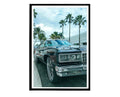 Miami Donk Poster, Car Lover Poster, Hypebeast Poster, Urban Wall Art, Old School Car Wall Art, Beach Posters, Classic Car Art - Poster | Canvas Wall Art Print