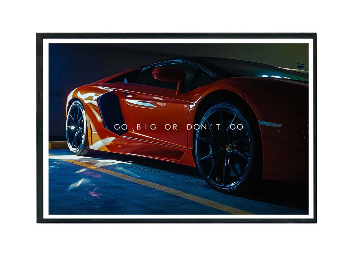 Go Hard Or Dont Go Motivational Poster, Super Car Poster, Hypebeast Poster, Sports Car Poster, Exotic Car Wall Art, Inspirational Posters - Poster | Canvas Wall Art Print