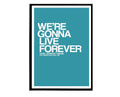 Live Forever Poster, Oasis Lyrics Poster, Rock Band, Famous Lyrics Decor, Classic Rock Posters, Music Poster, Famous Quotes - Poster | Canvas Wall Art Print