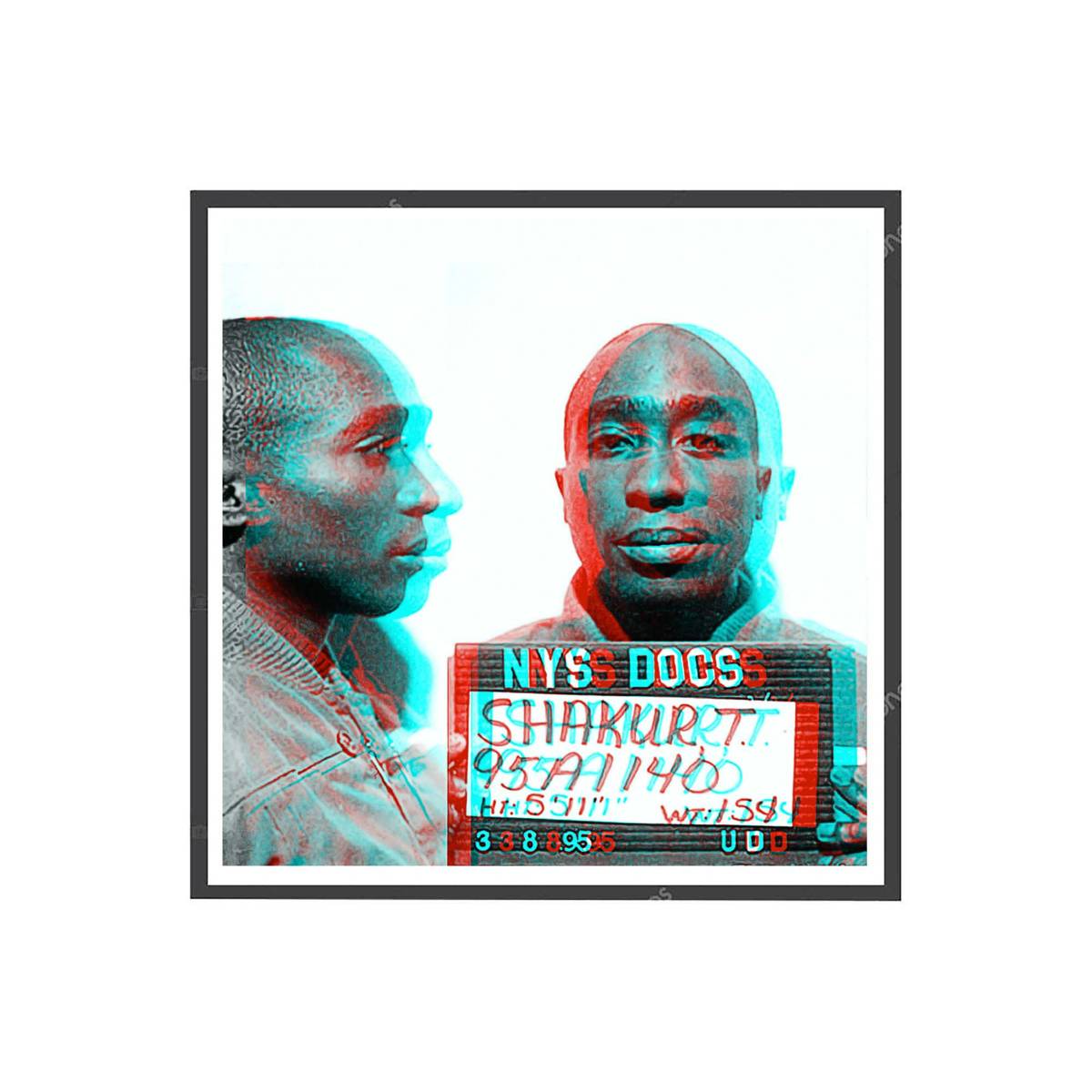 Tupac Mugshot Poster, Celebrity Mugshot Poster, Rap Poster, Black And White Posters, Music Poster, Famous Mugshot Poster - Poster | Canvas Wall Art Print