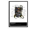 Proton Pack Poster, Ghostbusters Minimal Movie Poster, Film Poster, Minimilist Art Prints, Movie Poster, Sci Fi Poster, Home Office Decor - Poster | Canvas Wall Art Print