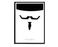 V For Vendetta Minimal Movie Poster, Guy Fawkes Poster, Film Poster, Minimilist Art Prints, Movie Quote Poster, Home Office Decor - Poster | Canvas Wall Art Print