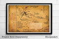 Thorin'S Map Illustration From The Lord Of The Rings And The Hobbit -Fantasy - Poster | Canvas Wall Art Print