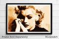 Marilyn Monroe Illustration #4 - Classic Hollywood Icon Film Movie - Poster | Canvas Wall Art Print