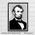 United States President Abraham Lincoln Illustration - American - Poster | Canvas Wall Art Print