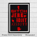 Supernatural Dean, Sam, Bobby, And Castiel Illustration - Horror Comedy Television - Poster | Canvas Wall Art Print