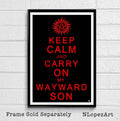 Supernatural 'Carry On My Wayward Son' Illustration - Television - Poster | Canvas Wall Art Print