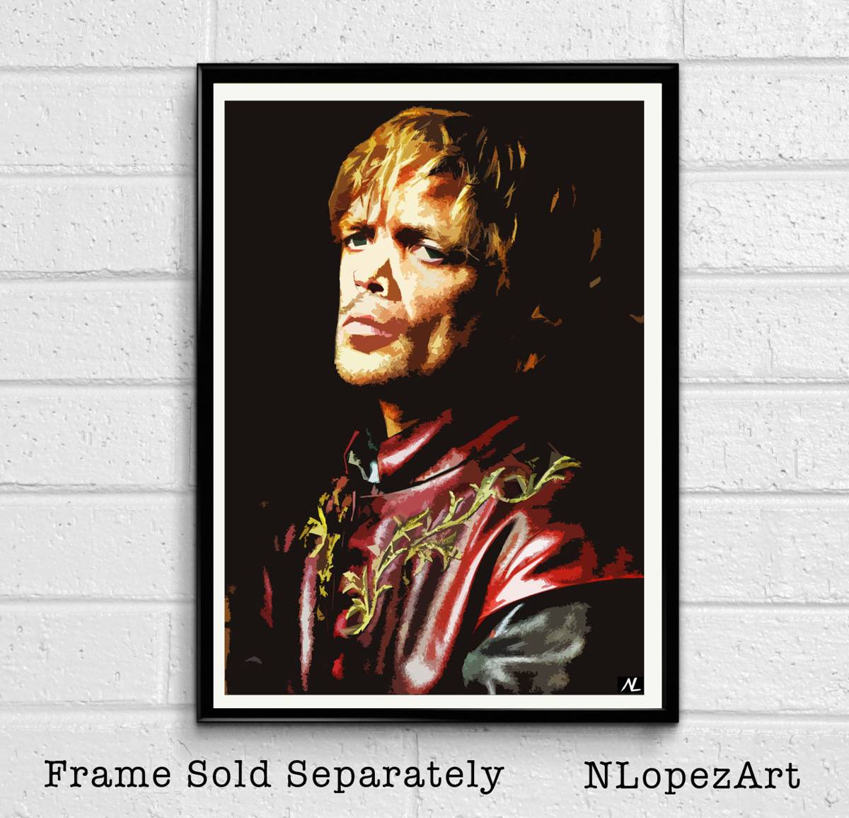 Tyrion Lannister From Game Of Thrones Illustration #1 - Fantasy Song Of Ice And Fire - Poster | Canvas Wall Art Print
