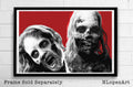 The Walking Dead Zombies Illustration #2 - Horror Monster Film Movie Television - Poster | Canvas Wall Art Print