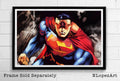 Superman Man Of Steel Illustration #1 - Comic Book Justice League - Poster | Canvas Wall Art Print