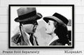 Rick And Ilsa Casablanca Illustration - Classic Hollywood Film Movie - Poster | Canvas Wall Art Print