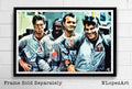 Ghostbusters Illustration - 80'S Comedy Horror Film Movie - Poster | Canvas Wall Art Print