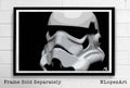 Star Wars Stormtrooper Helmet Illustration #2 - Empire Sci-Fi Film Movie - Poster | Canvas Wall Art Print