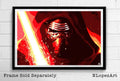 Kylo Ren From Star Wars Illustration #3- The Force Awakens Sci-Fi Movie - Poster | Canvas Wall Art Print