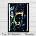 Alien Xenomorph Illustration #2 - Horror Sci-Fi Movie Film - Poster | Canvas Wall Art Print