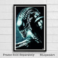 Alien Xenomorph Illustration #4 - Horror Sci-Fi Movie Film - Poster | Canvas Wall Art Print