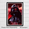 Darth Vader From Star Wars Illustration #2 - Empire Sith Lord Sci-Fi Film Movie - Poster | Canvas Wall Art Print