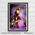 Iron Man Marvel Illustration #3 - Avengers Movie Tony Stark Superhero Comicbook Film - Poster | Canvas Wall Art Print