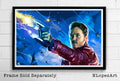 Star-Lord From Guardians Of The Galaxy Marvel Avengers Illustration - Film Movie Superhero - Poster | Canvas Wall Art Print
