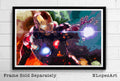 Iron Man Marvel Illustration #2 - Avengers Movie Tony Stark Superhero Comicbook Film - Poster | Canvas Wall Art Print