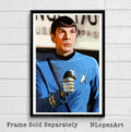 Mr. Spock From Star Trek Illustration #4 - Leonard Nimoy Sci-Fi Film Movie - Poster | Canvas Wall Art Print