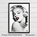 Marilyn Monroe Hollywood Icon Illustration #5 - - Poster | Canvas Wall Art Print