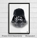 Star Wars Darth Vader Helmet Illustration - Sci-Fi Movie Film - Poster | Canvas Wall Art Print