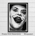 The Joker Jack Nicholson Illustration #2 - Batman Film Superhero Movie Clown - Poster | Canvas Wall Art Print