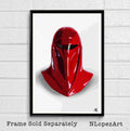 Star Wars - Emperor'S Royal Guard Helmet - Illustration Sci-Fi - Poster | Canvas Wall Art Print