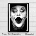 The Joker Jack Nicholson Illustration #1 - Batman Film Superhero Movie Clown - Poster | Canvas Wall Art Print