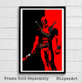 Deadpool Illustration #7 - Marvel Superhero Film Comicbook Movie - Poster | Canvas Wall Art Print