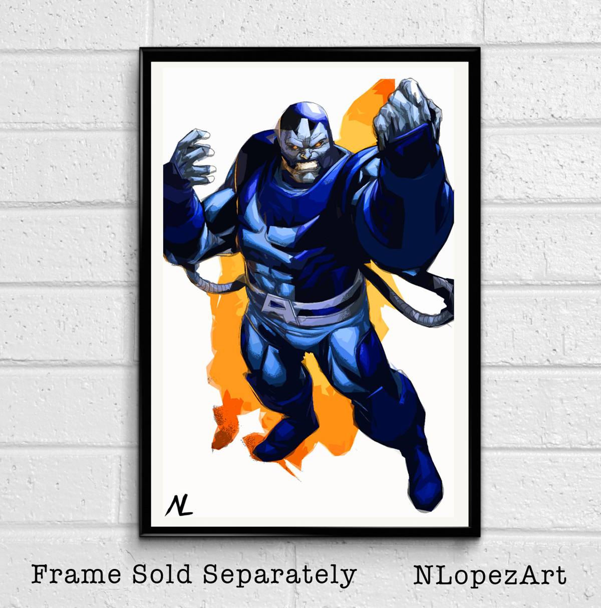 Apocalypse Xmen Marvel Illustration- Comicbook Film Movie Superhero - Poster | Canvas Wall Art Print