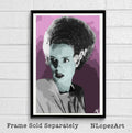 Bride Of Frankenstein Illustration - Horror Movie Classic Film - Poster | Canvas Wall Art Print