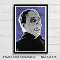 Phantom Of The Opera Illustration - Horror Movie Classic Film - Poster | Canvas Wall Art Print