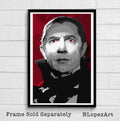Count Dracula Bela Lugosi 1931 Illustration - Vampire Monster Horror Movie - Poster | Canvas Wall Art Print