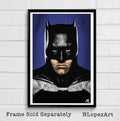 Batman V Superman Illustration - Ben Affleck Superhero Movie Comicbook - Poster | Canvas Wall Art Print