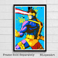 Cyclops Scott Summers Xmen Illustration - Marvel Superhero Comicbook - Poster | Canvas Wall Art Print