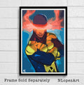 Cyclops Scott Summers Xmen Illustration #2 - Marvel Superhero Comicbook - Poster | Canvas Wall Art Print